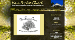 Desktop Screenshot of bonobaptist.com