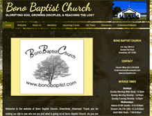 Tablet Screenshot of bonobaptist.com